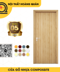 Cửa nhựa composite phủ vân gỗ HQ-03