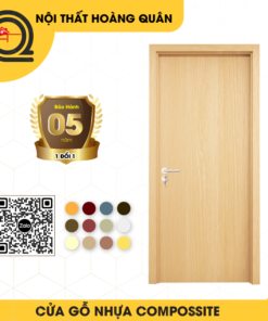 Cửa composite 1 cánh trơn HQ-08