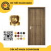 Cửa composite phòng ngủ Đà Nẵng màu tối HQ-10