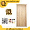 Cửa nhựa composite phủ vân gỗ tông sáng HQ-14