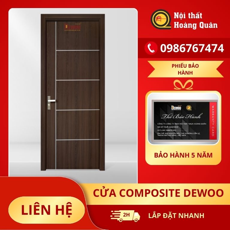 Cửa composite cao cấp nhà cấp 4 Đà Nẵng