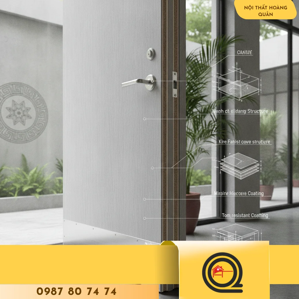 Cửa Gỗ Công Nghiệp MDF: Cấu Tạo & Báo Giá Mới Nhất - hình 3
