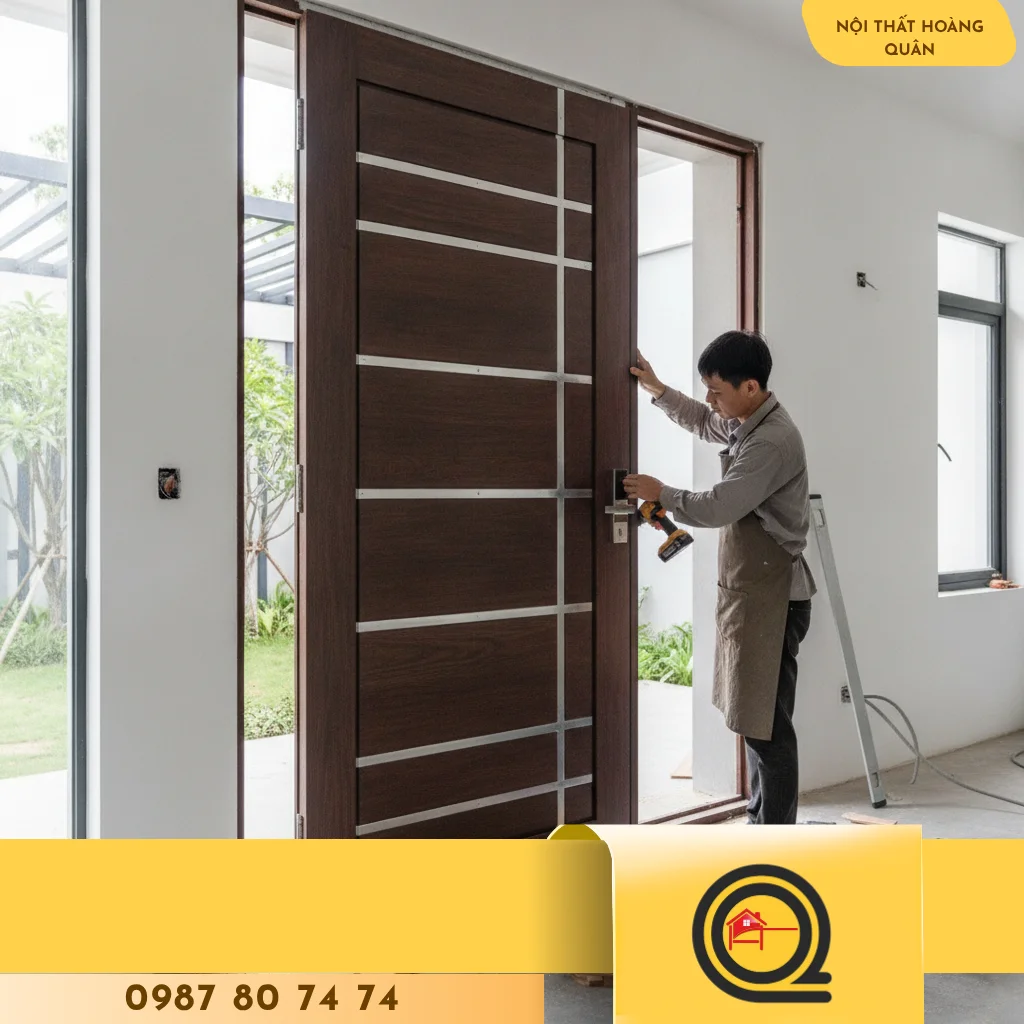 Hướng dẫn thi công cửa gỗ công nghiệp - hình 2