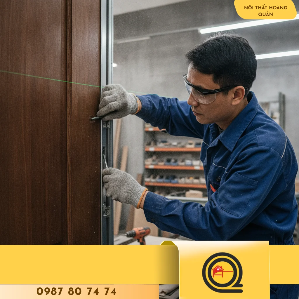 Hướng dẫn thi công cửa gỗ công nghiệp - hình 3