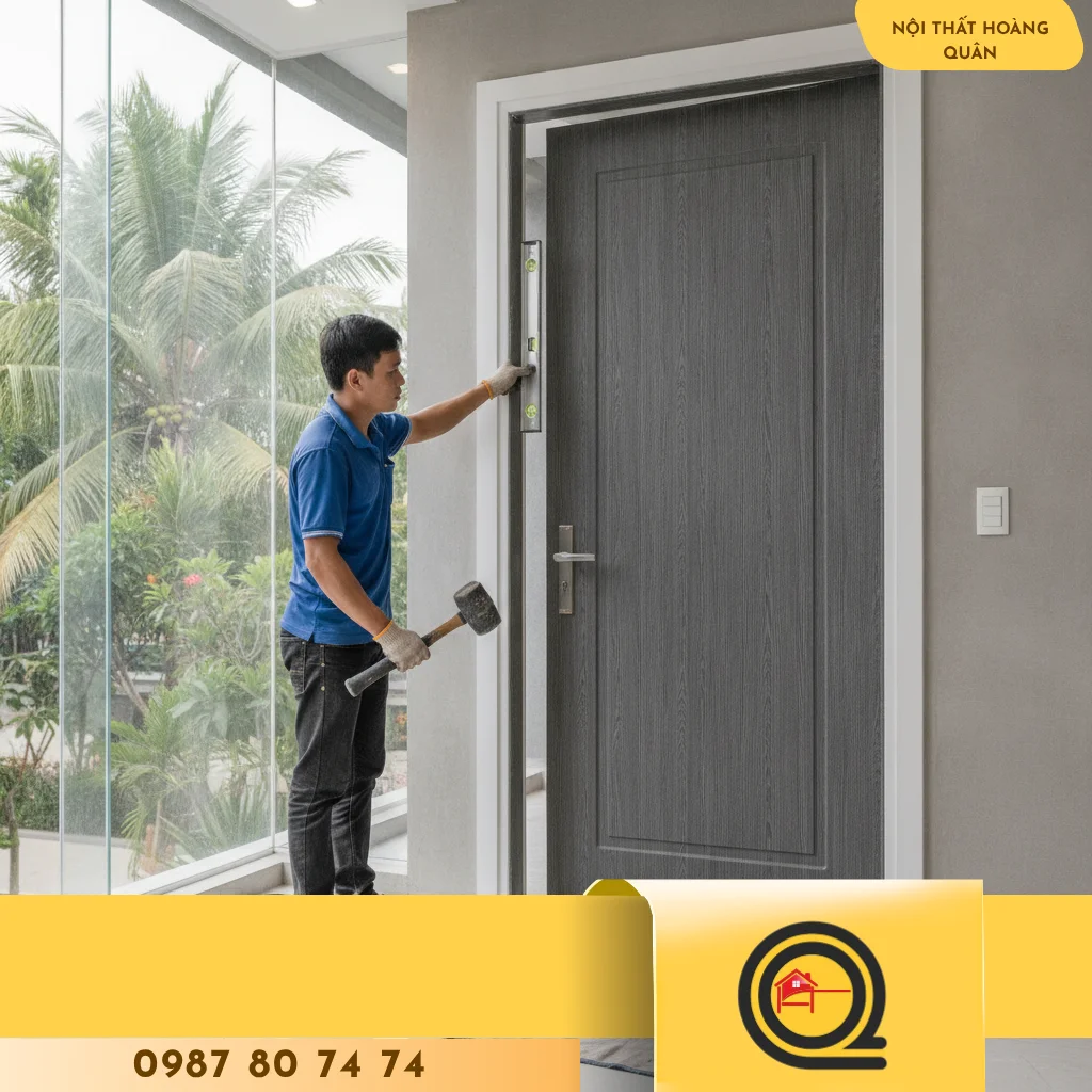 HƯỚNG DẪN THI CÔNG, LẮP ĐẶT CỬA NHỰA COMPOSITE Nội Thất Hoàng Quân ĐÚNG KỸ THUẬT, BỀN ĐẸP THEO THỜI GIAN - hình 1
