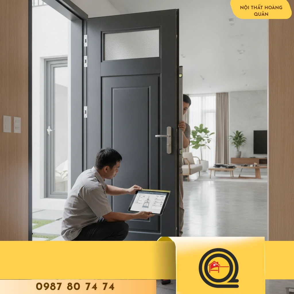 HƯỚNG DẪN THI CÔNG, LẮP ĐẶT CỬA NHỰA COMPOSITE Nội Thất Hoàng Quân ĐÚNG KỸ THUẬT, BỀN ĐẸP THEO THỜI GIAN - hình 3