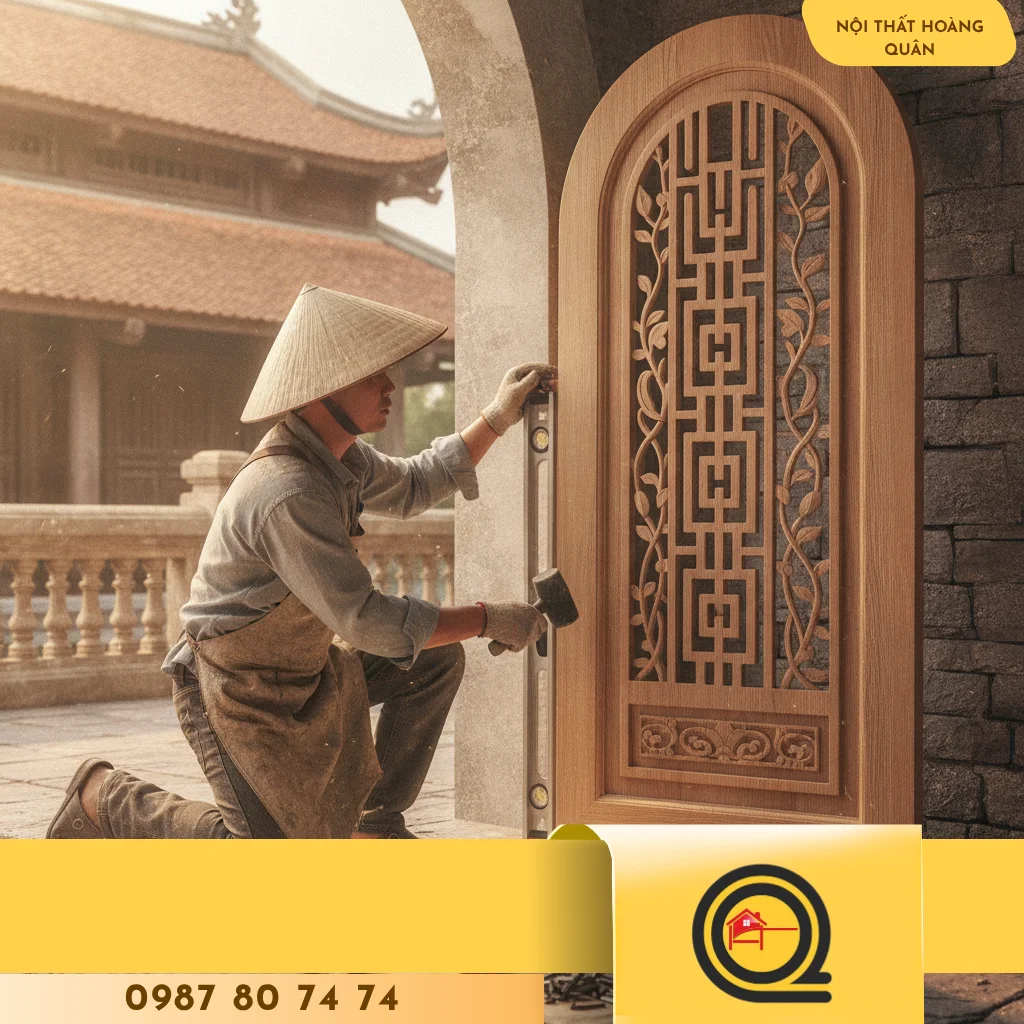 Thi công cửa vòm gỗ nhựa có khó không ? - hình 1