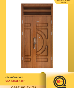 Cửa Thép Vân Gỗ Galaxy GLX STEEL 128F