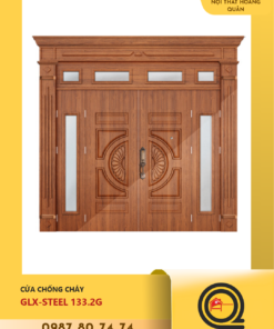 Cửa Thép Vân Gỗ Galaxy GLX STEEL 133.2G