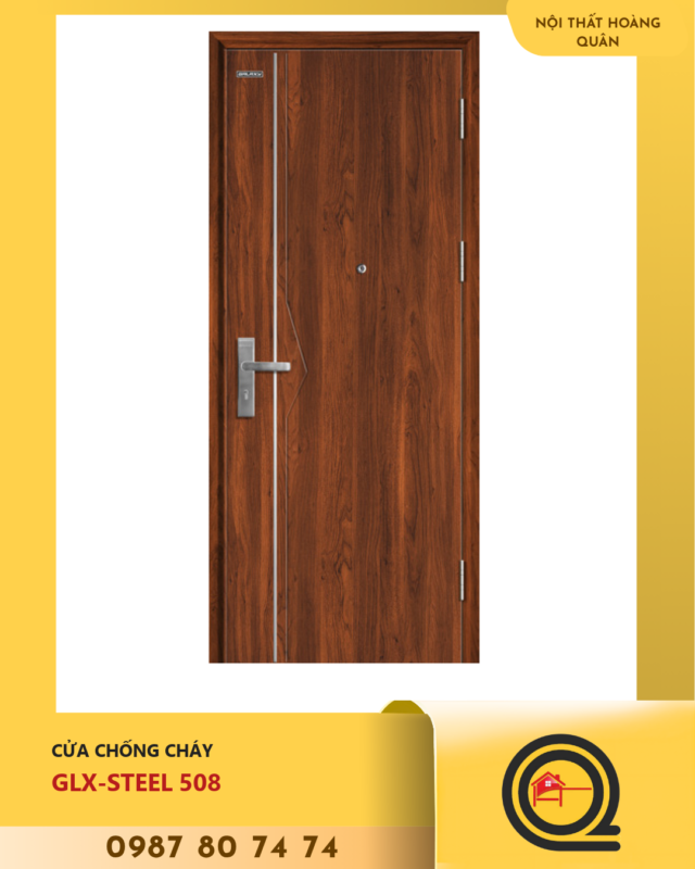 Cửa Thép Vân Gỗ Galaxy GLX STEEL 508