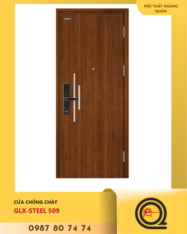 Cửa Thép Vân Gỗ Galaxy GLX STEEL 509