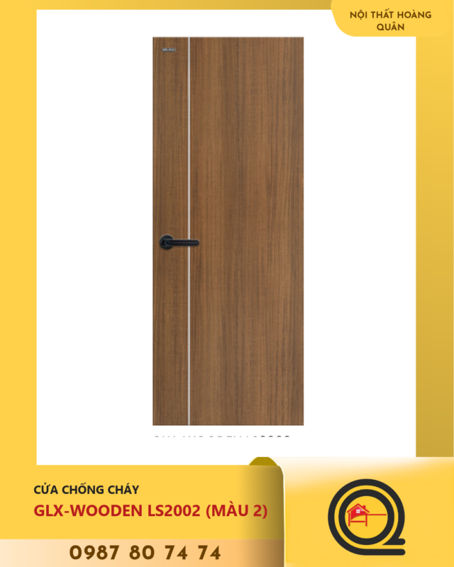 Cửa Gỗ Chống Cháy Galaxy GLX WOODEN LS2002 Mau 2