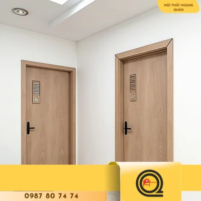 Cửa gỗ nhựa 1 cánh đẹp