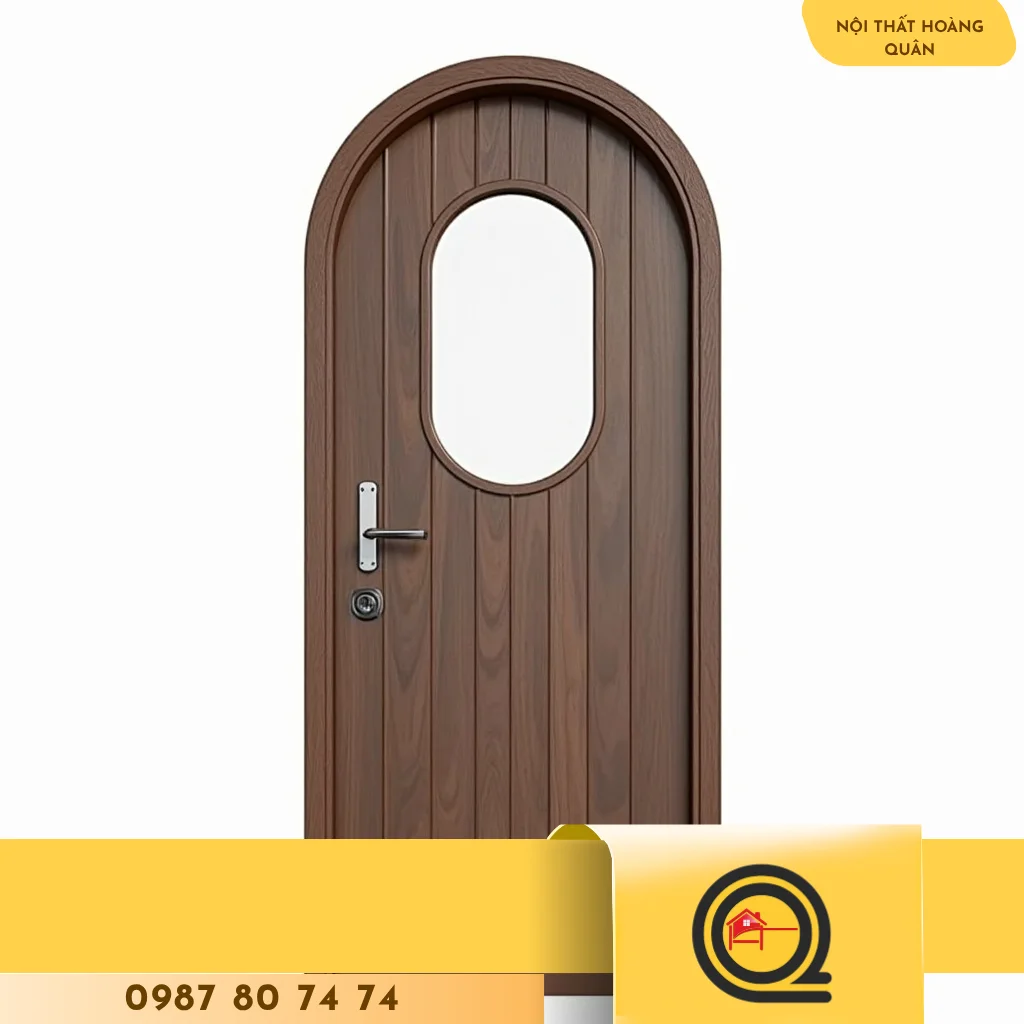 Cửa gỗ nhựa cao cấp chịu nước - hình 2