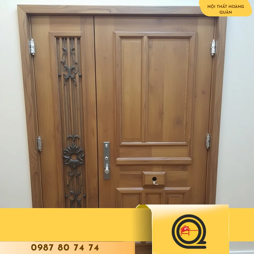 Cửa gỗ nhựa composite Ecoplast Door - hình 1