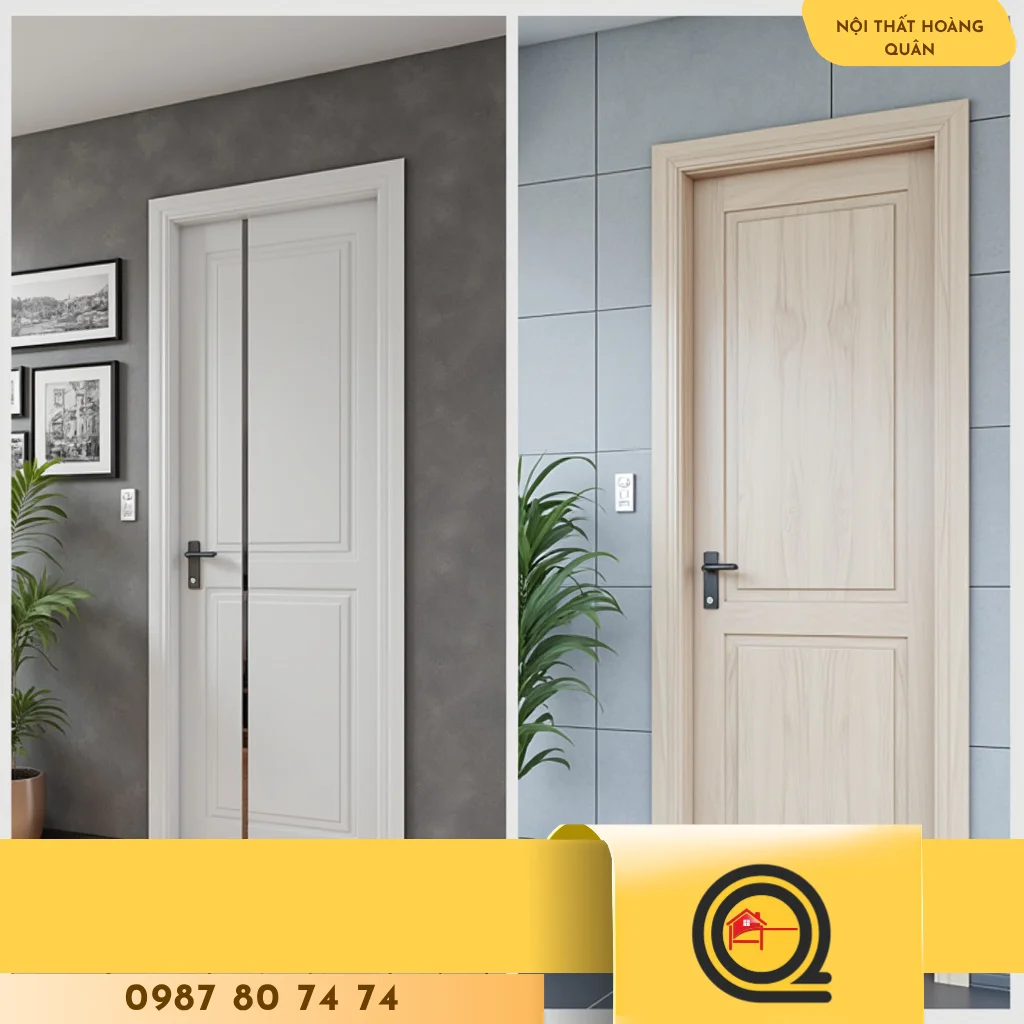 Cửa gỗ nhựa composite Nội Thất Hoàng Quân Ecoplast Door® Gen II - hình 3