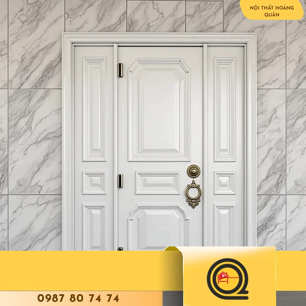 CỬA GỖ NHỰA KẾT HỢP VỚI PHONG CÁCH NỘI THẤT CLASSIC - hình 1